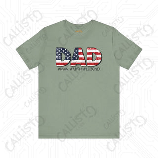 Men’s Patriotic ’DAD #Man #Myth #Legend’ Shirt: Celebrate Dad with Patriotic Pride - Perfect Father’s Day Gift