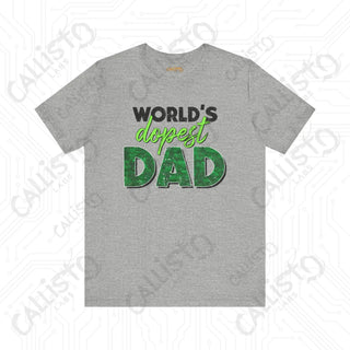 Men’s ’World’s Dopest Dad’ Graphic Shirt: Cool and Stylish Tee for Awesome Fathers - Perfect Father’s Day