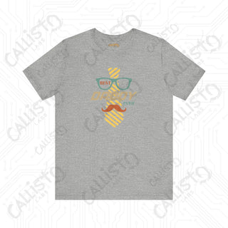 Men’s ’Best Daddy Ever’ Graphic Shirt with Mustache Tie and Glasses: Stylish and Sentimental Father’s Day Gift