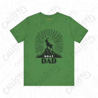 Men’s ’G.O.A.T. DAD’ Graphic Shirt: Celebrate Fatherhood with this Stylish and Funny Goat-Themed Tee - Perfect