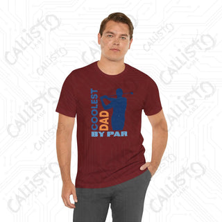 Men’s ’Coolest Dad by Par’ Funny Graphic Shirt: Perfect Gift for Dad Golf Enthusiasts and Humor Lovers - T-Shirt