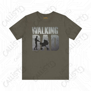 Men’s ’The Walking Dad’ Funny Zombie Shirt: Hilarious Father’s Day Gift Idea for Dads Who Love Zombies - Army