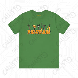 Men’s Graphic Shirt - PAWPAW with Tools Design: Cool and Practical Apparel for Grandpa - Leaf / XS - T-Shirt