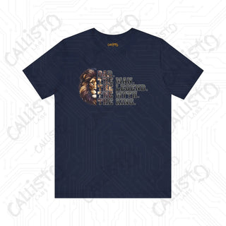 Men’s DAD #Man #Legend #Myth #King Lion Shirt: Unique Father’s Day Gift Idea for Dad - Navy / XS - T-Shirt