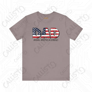 Men’s Patriotic ’DAD #Man #Myth #Legend’ Shirt: Celebrate Dad with Patriotic Pride - Perfect Father’s Day Gift