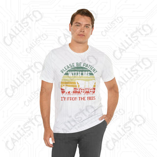 Vintage-Inspired ’Please Be Patient With Me I’m From the 1900s’ Funny Men’s Shirt: Retro Humor Tee for Him - T-Shirt