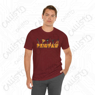 Men’s Graphic Shirt - PAWPAW with Tools Design: Cool and Practical Apparel for Grandpa - T-Shirt