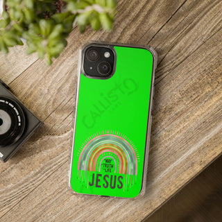 Jesus is the WAY the Truth the Life Magnetic Clear Impact Case for iPhone 14 & 15 - MagSafe® Compatible - iPhone 15