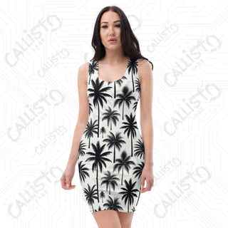 Classic Palm Trees Bodycon dress