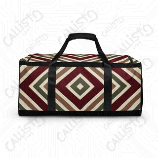 Colorful Striped Christmas Pattern Duffle Bag – Stylish Travel Companion Every Occasion