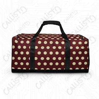 Red Polka Dot Duffle Bag – Fun Stylish Spacious Every Adventure