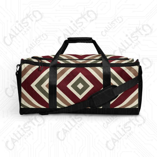 Colorful Striped Christmas Pattern Duffle Bag – Stylish Travel Companion Every Occasion