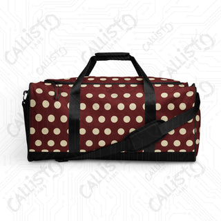 Red Polka Dot Duffle Bag – Fun Stylish Spacious Every Adventure