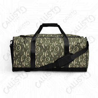 Green Christmas ’Ho Ho Ho’ Duffle Bag – Festive Spacious Perfect Holidays