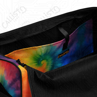 Vividly Bright Hippie Tie Dye Duffle Bag – Colorful Bold Travel Bag Every Occasion