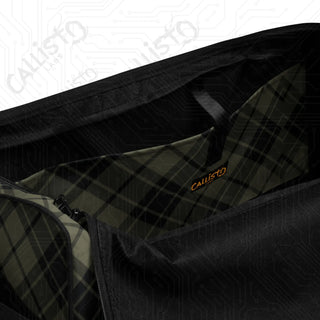 Green Plaid Duffle Bag – Classic Style Spacious Design Perfect Travel