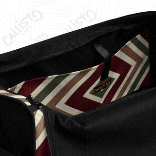 Colorful Striped Christmas Pattern Duffle Bag – Stylish Travel Companion Every Occasion