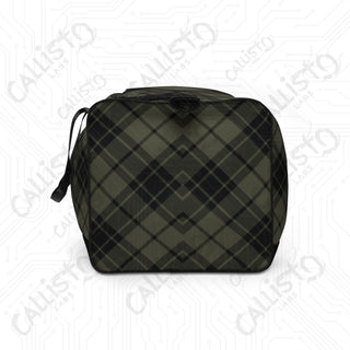 Green Plaid Duffle Bag – Classic Style Spacious Design Perfect Travel