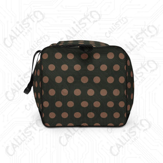 Dark Forest Green Polka Dot Duffle Bag – Chic Durable Perfect Everyday Holiday Travel