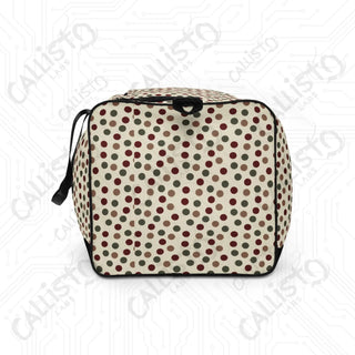 Festive Christmas Polka Dot Duffle Bag – Spacious Durable Perfect Travel Gym