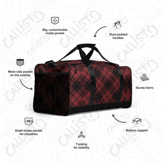 Red Plaid Duffle Bag – Classic Style Travel Daily