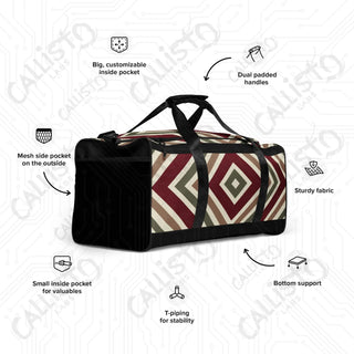 Colorful Striped Christmas Pattern Duffle Bag – Stylish Travel Companion Every Occasion