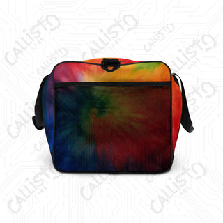 Vividly Bright Hippie Tie Dye Duffle Bag – Colorful Bold Travel Bag Every Occasion