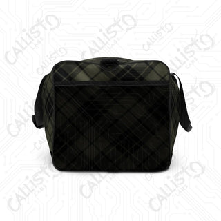 Green Plaid Duffle Bag – Classic Style Spacious Design Perfect Travel