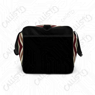 Colorful Striped Christmas Pattern Duffle Bag – Stylish Travel Companion Every Occasion