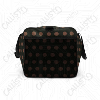 Dark Forest Green Polka Dot Duffle Bag – Chic Durable Perfect Everyday Holiday Travel