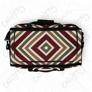 Colorful Striped Christmas Pattern Duffle Bag – Stylish Travel Companion Every Occasion