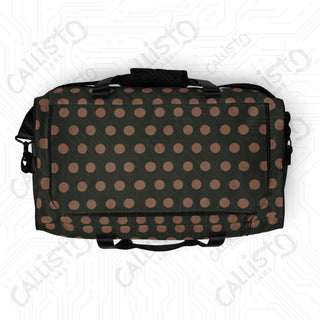 Dark Forest Green Polka Dot Duffle Bag – Chic Durable Perfect Everyday Holiday Travel