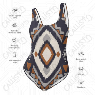 Aztec Style One-Piece Swimsuit