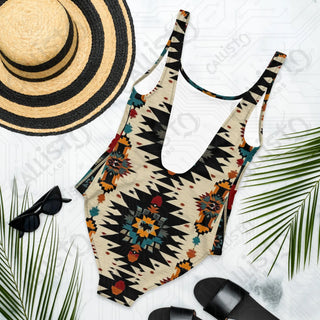 Aztec Style One-Piece Swimsuit