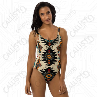 Aztec Style One-Piece Swimsuit