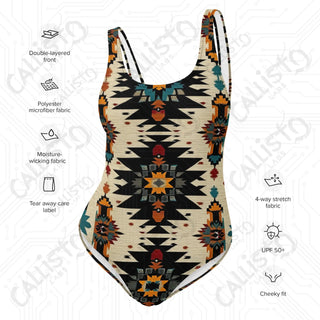 Aztec Style One-Piece Swimsuit