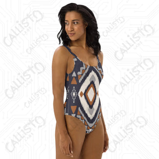 Aztec Style One-Piece Swimsuit