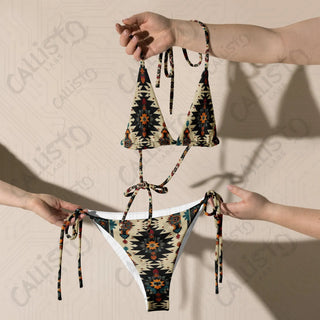 Aztec Style Recycled String Bikini