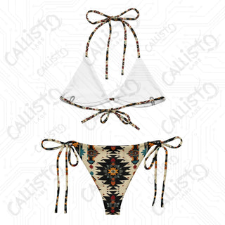 Aztec Style Recycled String Bikini