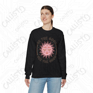 Be the Good See the Good Hippie Sun Crewneck Sweatshirt