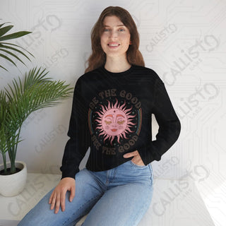 Be the Good See the Good Hippie Sun Crewneck Sweatshirt