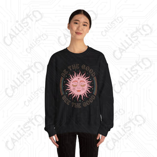 Be the Good See the Good Hippie Sun Crewneck Sweatshirt