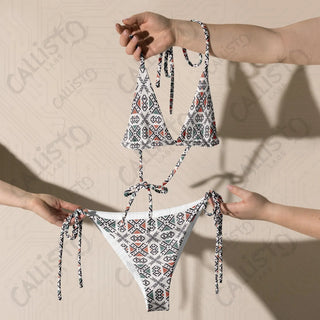 Boho Geometric Recycled String Bikini