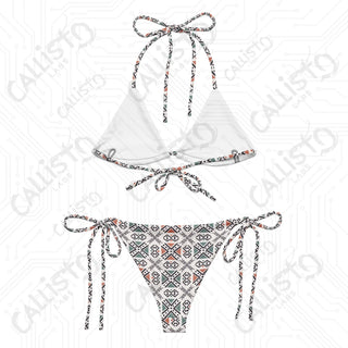 Boho Geometric Recycled String Bikini