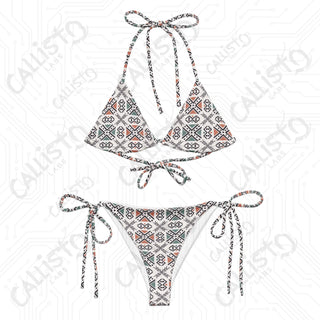 Boho Geometric Recycled String Bikini