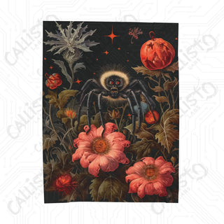 Boho Spider Velveteen Plush Blanket - Vibrant and Cozy Home Décor Essential - 60’ × 80’