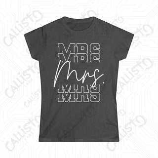 Chic Modern Bride ’Mrs.’ Women’s Softstyle Tee - Dark Heather / S