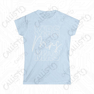 Chic Modern Bride ’Mrs.’ Women’s Softstyle Tee - Light Blue / S