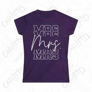 Chic Modern Bride ’Mrs.’ Women’s Softstyle Tee - Purple / S