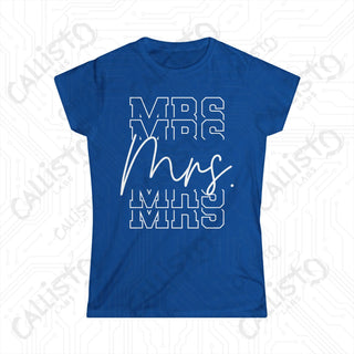 Chic Modern Bride ’Mrs.’ Women’s Softstyle Tee - Royal / S